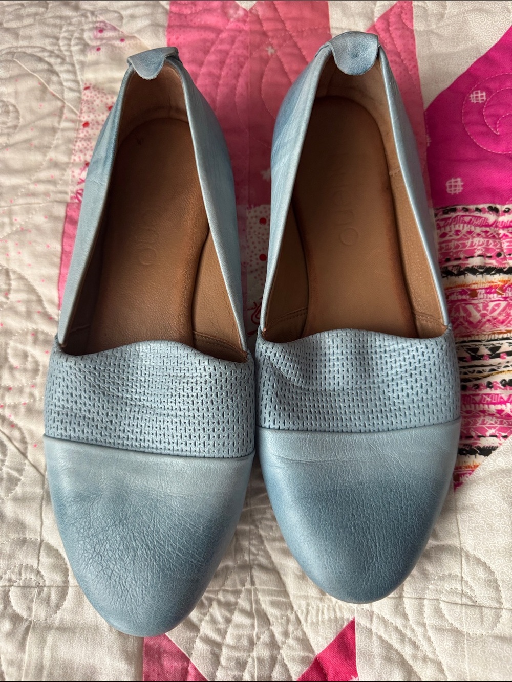 Bueno Light Blue Leather Ballet Flats. Size 38. - Picture 10 of 10